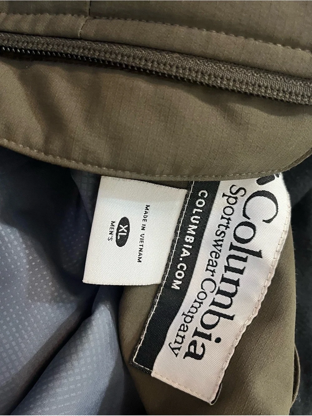 Columbia Men's Olive Green Outdoor Softshell Jacket size XL